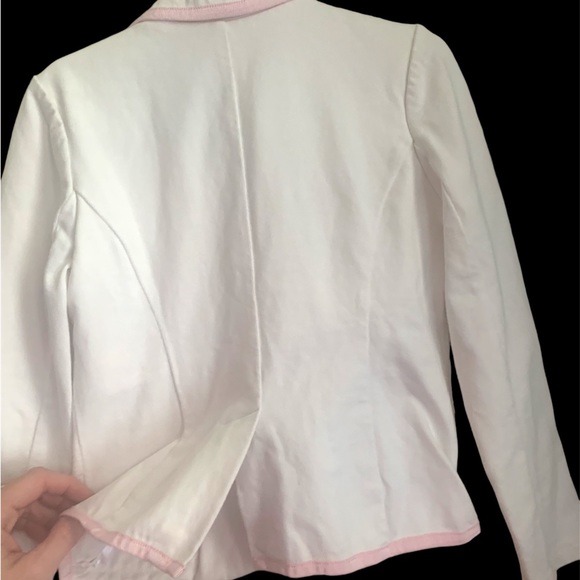 Polo Ralph Lauren Girls Blazer White& pink Size 6X - Picture 3 of 3